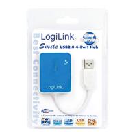 LogiLink UA0136 USB 2.0-hub 4 poorten Blauw - thumbnail