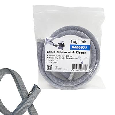 LogiLink KAB0071 kabel beschermer Kabelbeheer Grijs