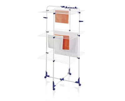 Leifheit 81455 Classic Tower 340 Droogtoren 146x69x73 cm Blauw/Wit Leifheit 81455 Classic Tower 340 Droogtoren 146x69x73 cm Blauw/Wit