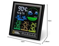 NATIONAL GEOGRAPHIC VA kleuren weerstation 4 meetbereiken zwart - thumbnail