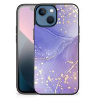 Kleurrijke Telefoonhoesje voor Apple iPhone 13 mini Watercolor Paars - thumbnail