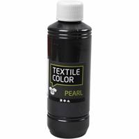 Creativ Company Textielkleur, parelmoer, grijs, 250 ml/ 1 fles - thumbnail