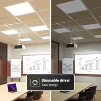 LED Paneel - 62x62 cm - 36 Watt - 4860lm (135lm/W) - 3000K warm wit - Dali Dimbaar - Flikkervrij - UGR22 - 5 jaar garantie - thumbnail