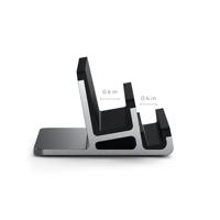 Satechi duo vertical iPad/MacBook stand - Space Gray - thumbnail