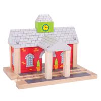 Bigjigs houten rails - spoorwegstation - thumbnail