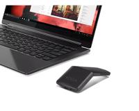Lenovo Yoga computermuis voor pc, laptop, computer met Windows of Chrome - 2,4 GHz draadloze nano-ontvanger en Bluetooth 5.0 - Ergonomische V-vorm - Twists Flat - Ingebouwde Laser Presenter - Shadow - thumbnail