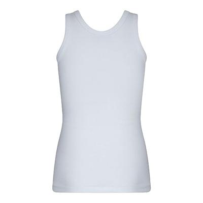 Basic jongens hemd - 100% katoen - 140 - Wit - Top - Singlet - 140 - 140