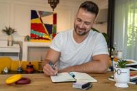 Schneider S-188733 Rollerball Base Senso M + Licht Blauw - thumbnail