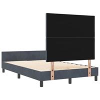 Bedframe fluweel donkergrijs 120x200 cm - thumbnail