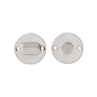 Intersteel Rozet met toilet-/badkamersluiting zonder venster plat 50x2mm - RVS - thumbnail