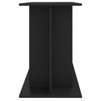 Aquariumstandaard 120x40x60 cm bewerkt hout zwart - thumbnail