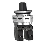 Schneider Electric XB4FD33 XB4FD33 Keuzeschakelaar Zwart 1 stuk(s) - thumbnail