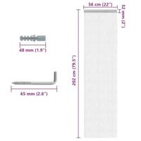 VidaXL Vliegengordijn kettingen 56x202 cm aluminium - thumbnail