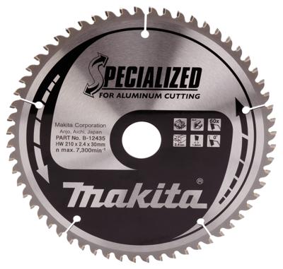 Makita Zaagb alu 210X30X2,4 60T 0g - B-12435 Makita Zaagb alu 210X30X2,4 60T 0g - B-12435