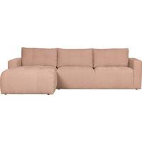 vtwonen Bar Chaise Longue Links - Stof - Roze - 87x280x170 - thumbnail