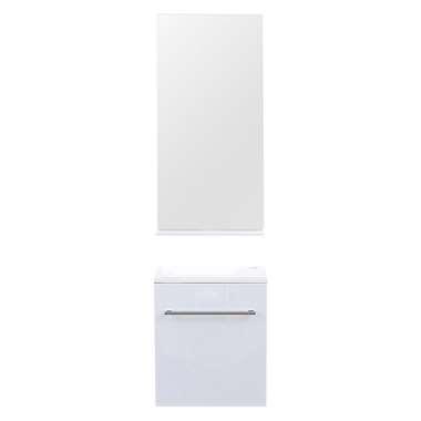 Fonteinmeubelset Differnz Tight 40x22 cm Met Spiegel en Planchet Wit Differnz