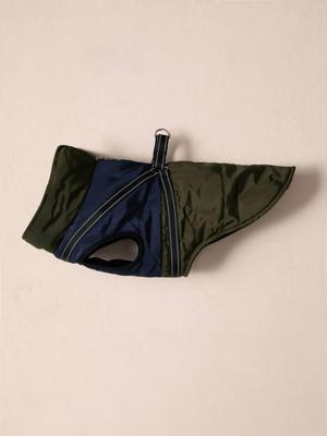 Donsjack hond met ritssluiting karamel