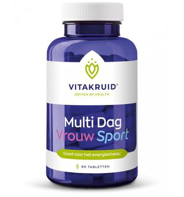 Vitakruid Multi Dag Vrouw Sport 100% Vegan 90