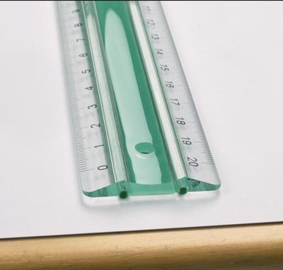 Linex antislip liniaal 20 cm groen/transparant Linex antislip liniaal 20 cm groen/transparant