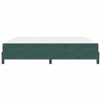Boxspringbed met matras Donkergroen 200 x 200 cm Fluweel - thumbnail