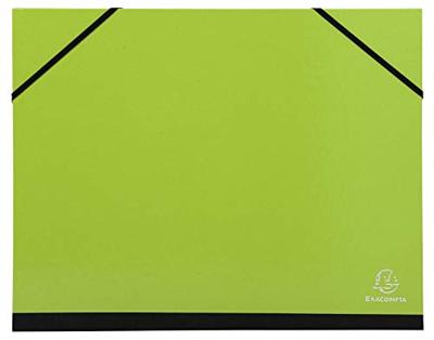 Excacompta tekenmap Iderama 28 x 38 cm, pak van 5 stuks in geassorteerde kleuren