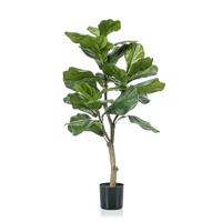 Emerald kunstplant vioolbladplant 90 cm - thumbnail