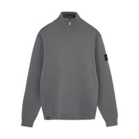 Rellix winter sweater jongens - grijs - rits, gebreid - thumbnail
