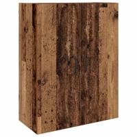 Highboard 2 pcs Oud hout 69,5 x 34 x 180 cm Bewerkt hout - thumbnail