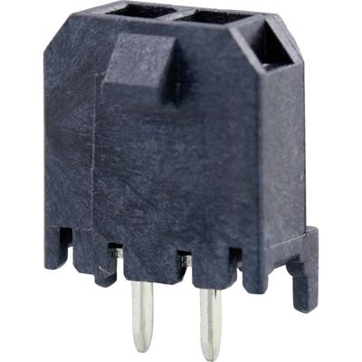 Molex 436500227 Male header, inbouw (standaard) Totaal aantal polen: 2 Rastermaat: 3 mm Inhoud: 1 stuk(s) Tray