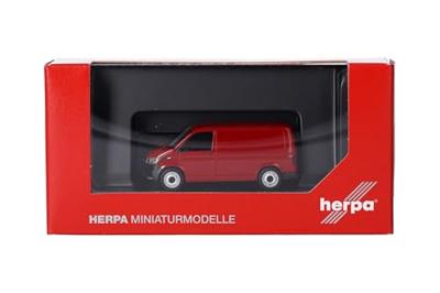 Herpa 096799-002 H0 Auto Volkswagen T6.1 box, kersenrood Herpa 096799-002 H0 Auto Volkswagen T6.1 box, kersenrood