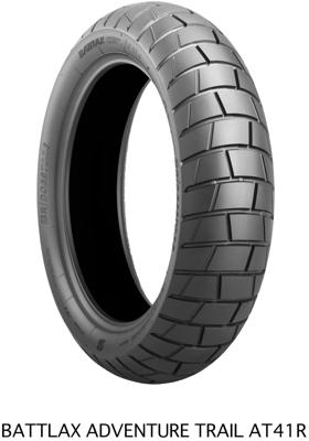 BRIDGESTONE band "battlax at41 adventure" tyre br.st. battlax at41 130/80r17 65h tl m+s rear