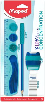 Tekenset maped kidy learn concentration 5st blauw Tekenset maped kidy learn concentration 5st blauw