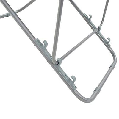 Strandstoelen inklapbaar 2 st staal en oxford stof rood