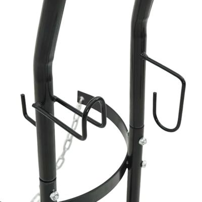 Handtrolley Zwart en Rood 49 x 49 x 101 cm Staal Handtrolley Zwart en Rood 49 x 49 x 101 cm Staal