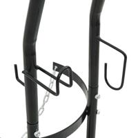 Handtrolley Zwart en Rood 49 x 49 x 101 cm Staal - thumbnail