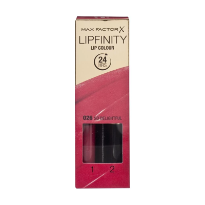 Max Factor Lipfinity 24HR Lip Colour - 026 Delightful Max Factor Lipfinity 24HR Lip Colour - 026 Delightful