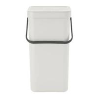 Brabantia Sort & Go afvalemmer 16 liter light grey - thumbnail