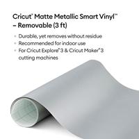 Cricut • smart vinyl removable 91x33cm mat silver - thumbnail