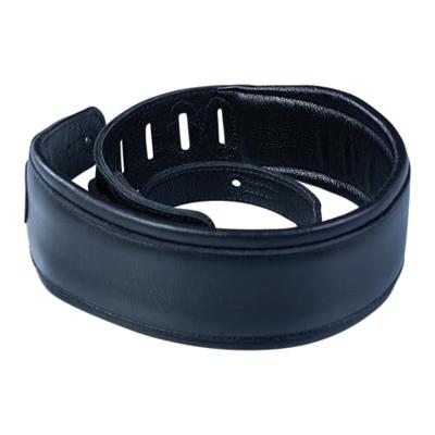 Levys Leathers MSS2-BLK gevoerd lederen gitaarband, zwart Levys Leathers MSS2-BLK gevoerd lederen gitaarband, zwart