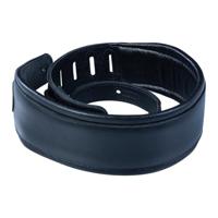 Levys Leathers MSS2-BLK gevoerd lederen gitaarband, zwart - thumbnail