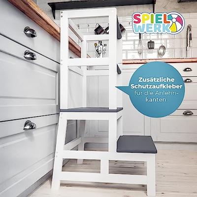 Speeltoren Leertoren Barn Wit Antraciet grenenhout