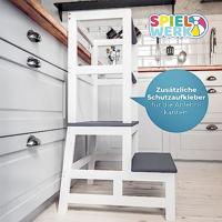 Speeltoren Leertoren Barn Wit Antraciet grenenhout - thumbnail