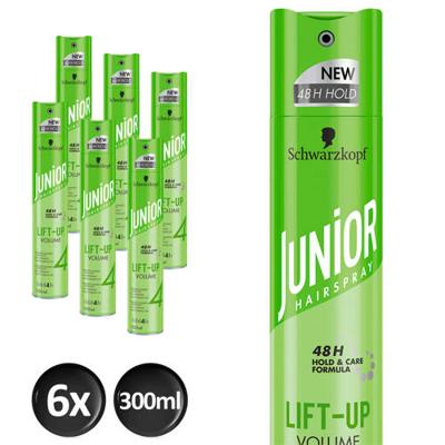 Schwarzkopf Junior Hairspray Ultra Lift-Up Volume - 6x 300 ml multiverpakking