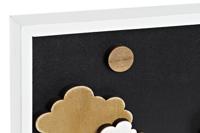 Wanddecoratie DKD Home Decor Wit Bruin Huizen Stads 40 x 3,5 x 20 cm - thumbnail