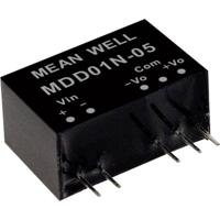 MEAN WELL MDD01L-12 DC/DC-convertermodule 42 mA 1 W Aantal uitgangen: 2 x Inhoud 1 stuk(s) - thumbnail