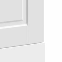 Vaatwaspaneel Porto 45x1,5x67 cm bewerkt hout wit - thumbnail