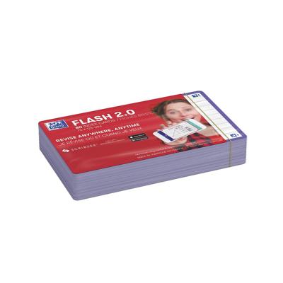 Flashcard Oxford 2.0 75x125mm 80 vel 250gr lijn paars Flashcard Oxford 2.0 75x125mm 80 vel 250gr lijn paars