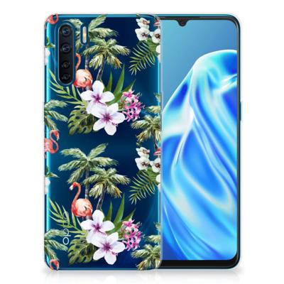 OPPO A91 | TPU Hoesje | Flamingo Palms