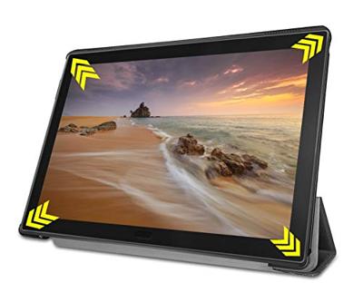 3-Vouw sleepcover hoes - Lenovo Tab E10 - Grijs
