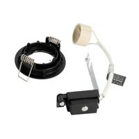 QAZQA Set van 12 inbouwspots zwart GU10 35mm - Edu - thumbnail